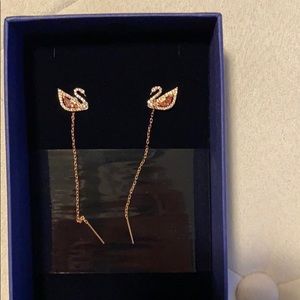 Swan earrings